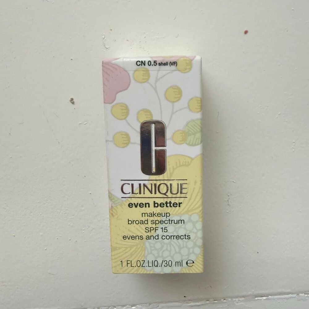 Clinique Even Better Foundation CN 0.5 Shell New in Box SPF 15